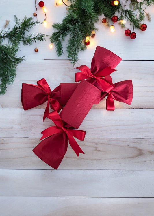Luxury Christmas Crackers - Rudolf Red